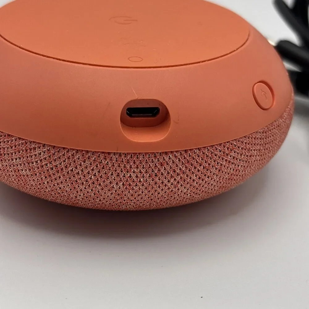 Google Home Mini Smart Speaker Orange A4RHOA Assistant Bluetooth Tested